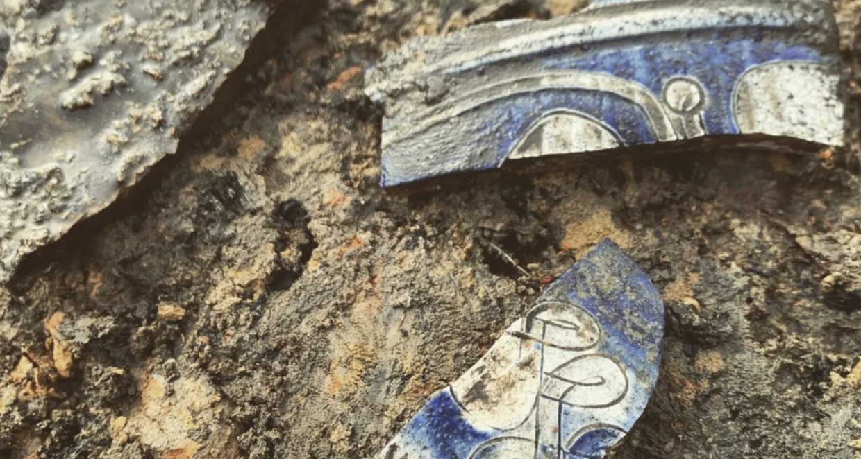 Broken pottery